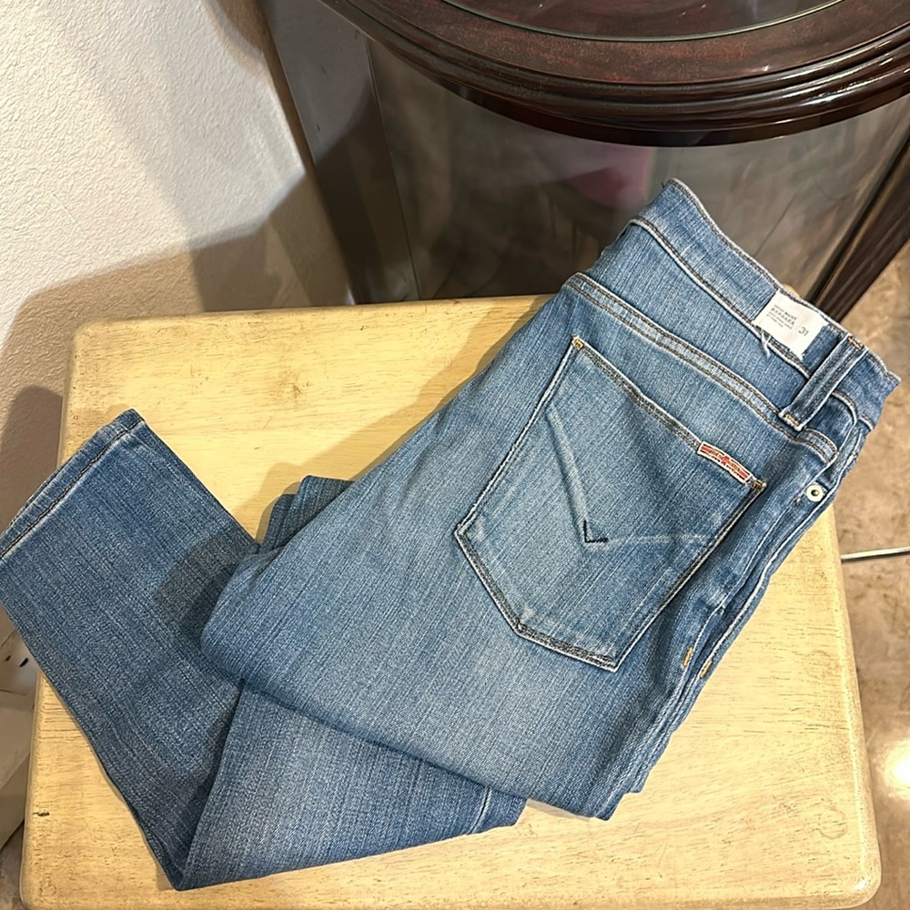 Hudson jeans high waist Barbara super skinny ankle size 31